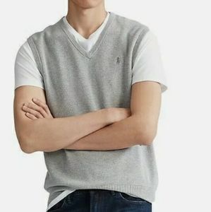 Polo Ralph Lauren Pima Cotton Vneck Sweater Vest